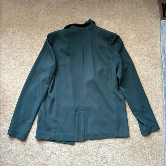 Forever 21 Green Blazer Structured Suit Jacket - Picture 4 of 4